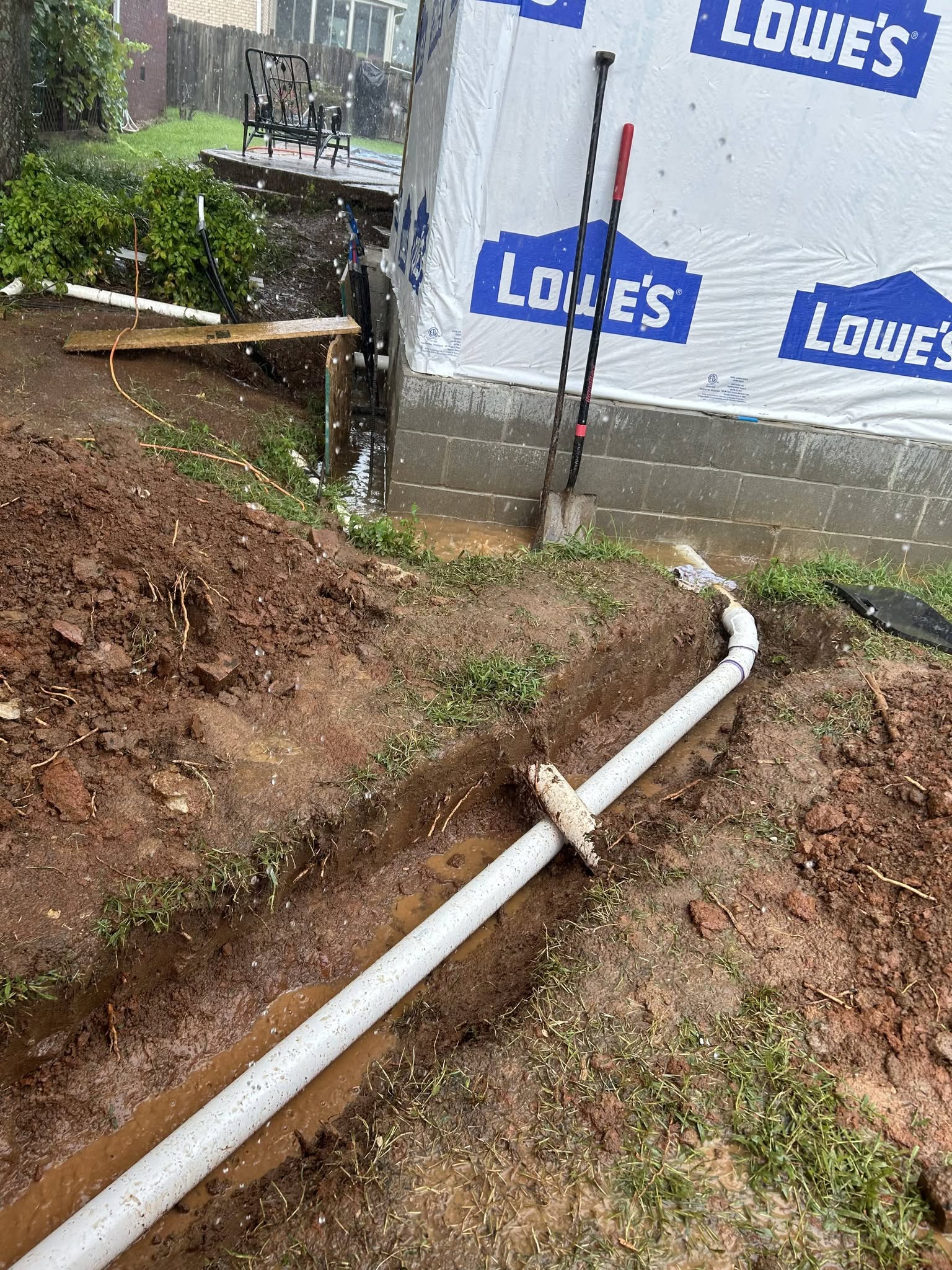 Underground drain line