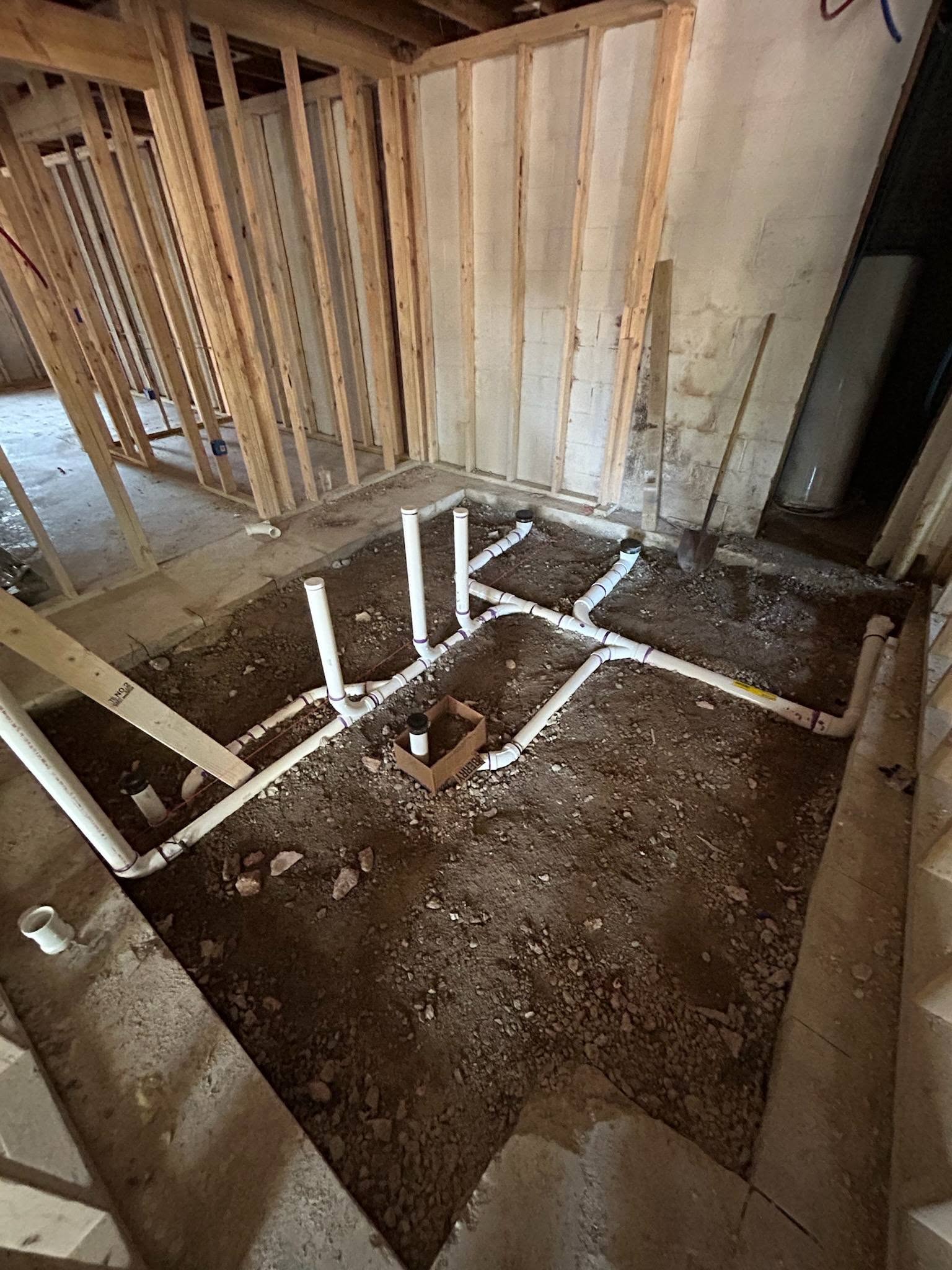 Slab drain rough-in